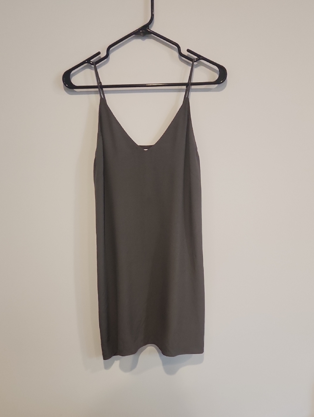 Aritzia Olive Green VIVIENNE Slip Mini‎ Dress